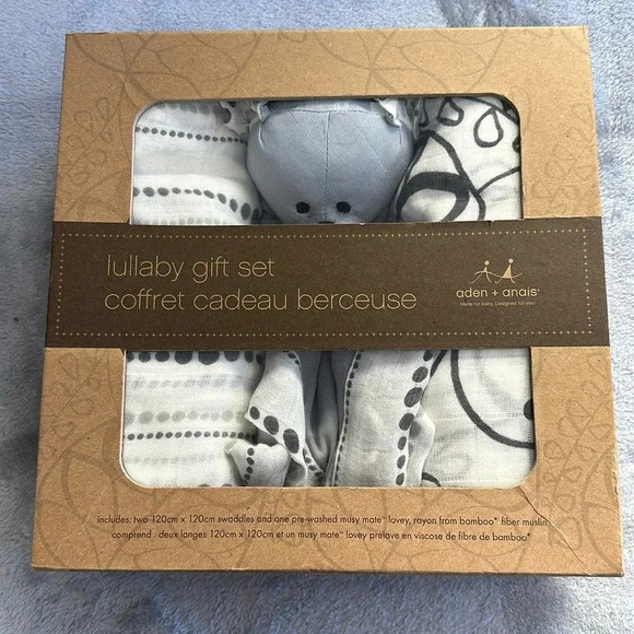 ⭐️HP⭐️ Aden + Anais NWT -100% Rayon lullaby Swaddle blankets- Musy Mate lovey - Picture 1 of 9